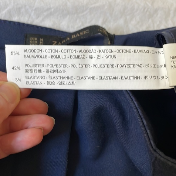 Zara Navy Cigarette Pants - Picture 8 of 11